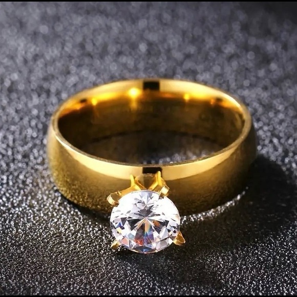 18K Gold 3CT Diamond Solitaire 2PC Engagement & Wedding Ring Set OR Couples Set - Picture 3 of 10